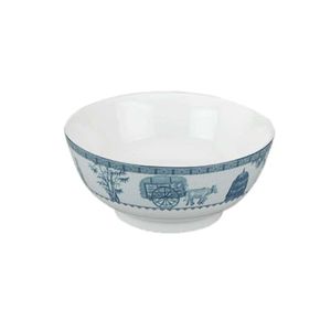 Tô thấp Minh Long Jasmine trắng mỏng 18cm