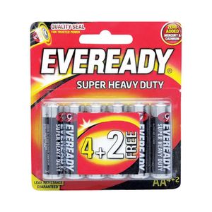 Pin AA Eveready SHD 1215 BP4+2, vỉ 6 viên